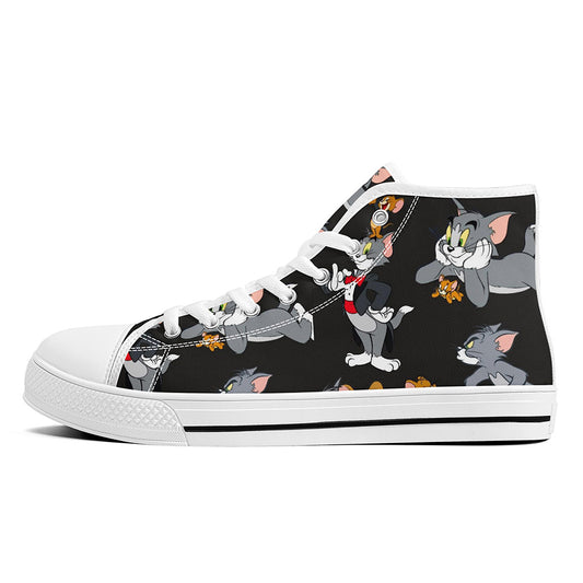 High-Top Canvas Shoes