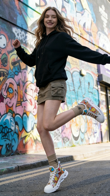 High-Top Canvas Shoes