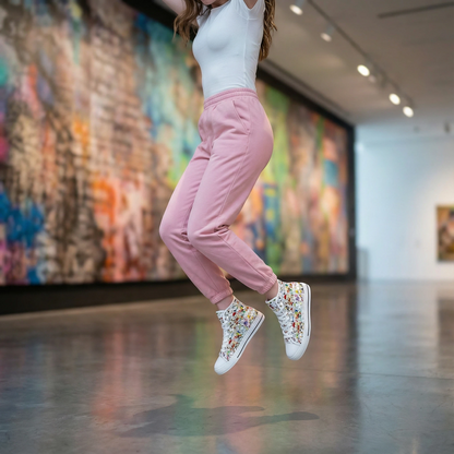 High-Top Canvas Shoes